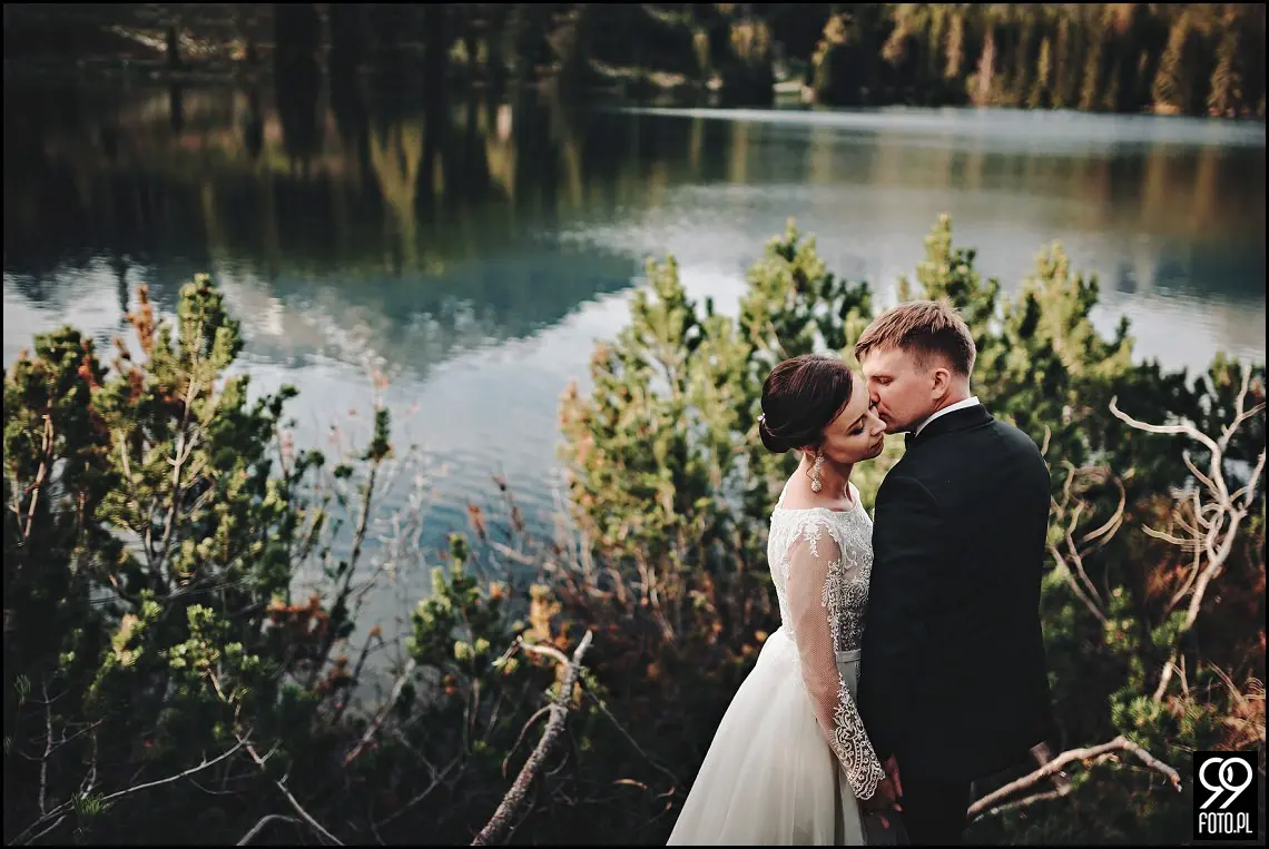 plener ślubny słowacja, sesja zdjęciowa łomnicki staw, szczyrbskie pleso