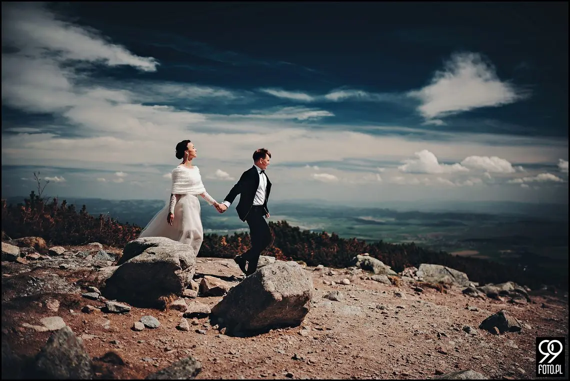 plener ślubny słowacja, sesja zdjęciowa łomnicki staw, szczyrbskie pleso