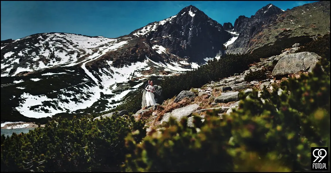 plener ślubny słowacja, sesja zdjęciowa łomnicki staw, szczyrbskie pleso