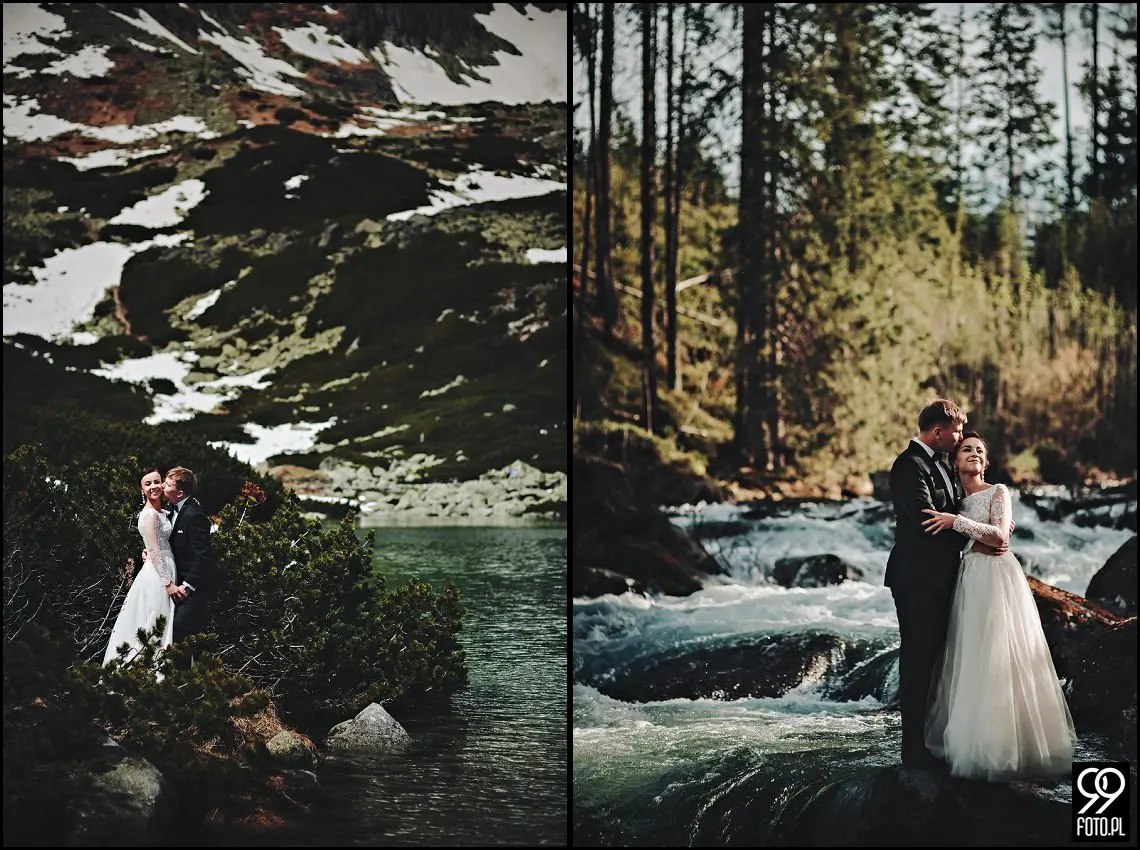 plener ślubny słowacja, sesja zdjęciowa łomnicki staw, szczyrbskie pleso