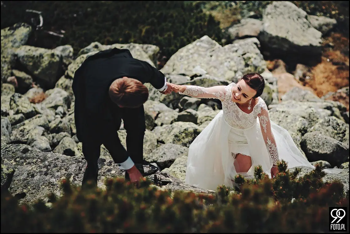 plener ślubny słowacja, sesja zdjęciowa łomnicki staw, szczyrbskie pleso