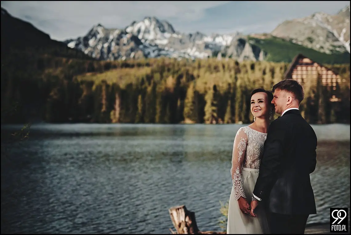 plener ślubny słowacja, sesja zdjęciowa łomnicki staw, szczyrbskie pleso