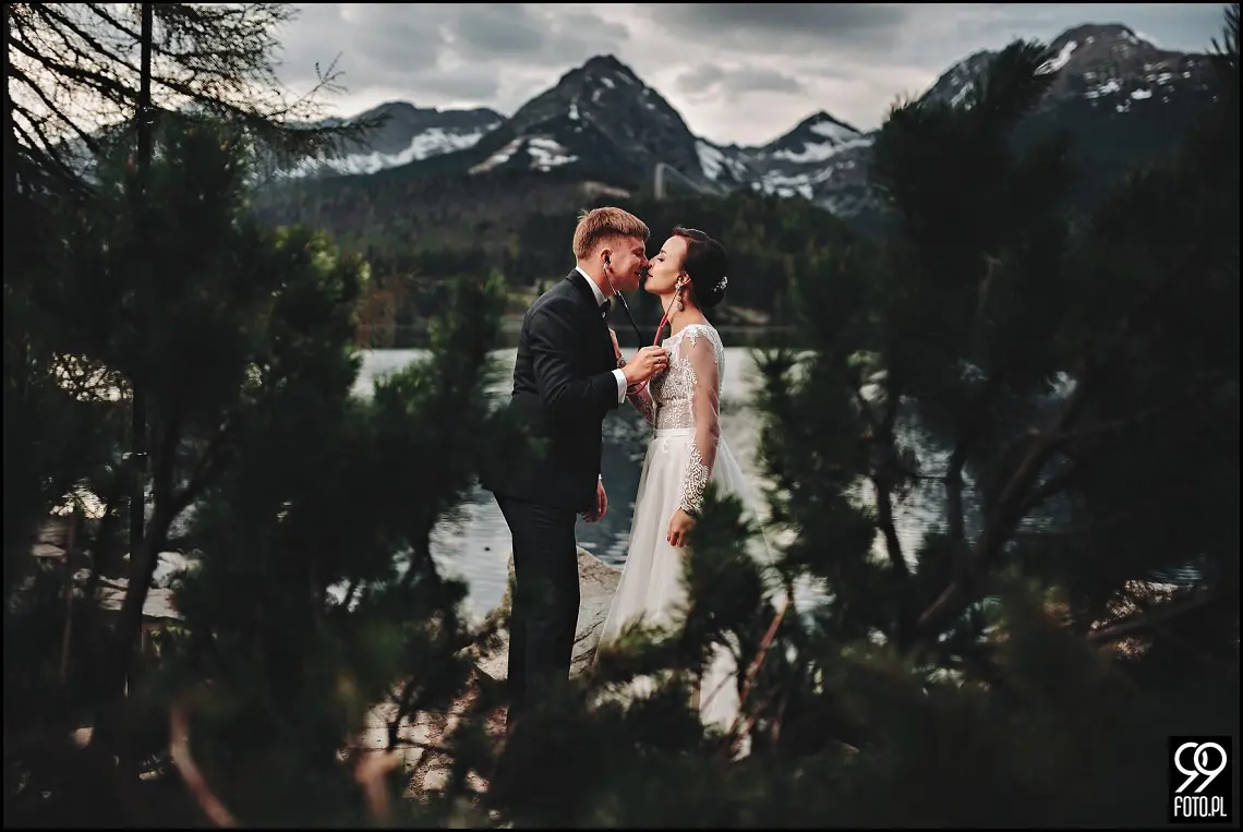 plener ślubny słowacja, sesja zdjęciowa łomnicki staw, szczyrbskie pleso