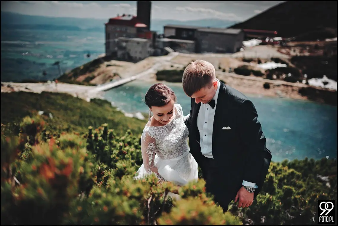 plener ślubny słowacja, sesja zdjęciowa łomnicki staw, szczyrbskie pleso