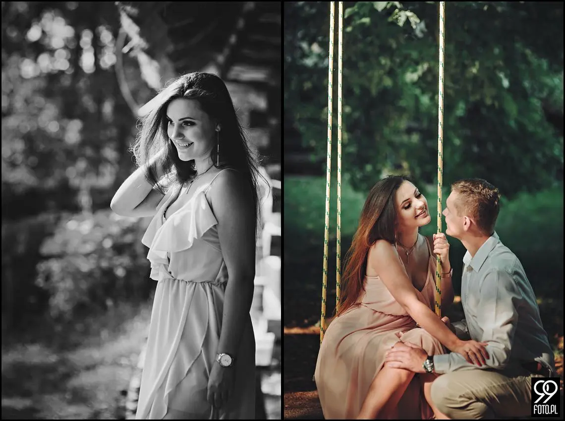 Sesja narzeczeńska w Krakowie, Nadwiślański Park Etnograficzny Wygiełzów, Zamek Lipowiec