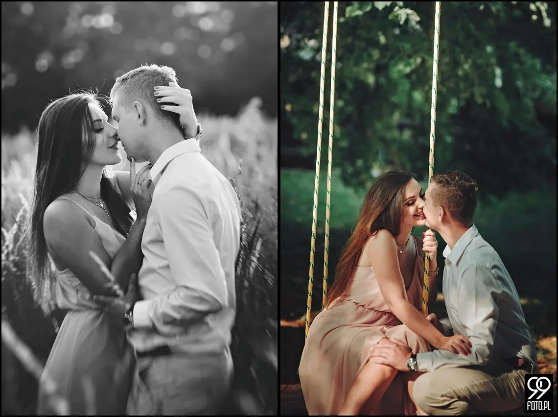 Sesja narzeczeńska w Krakowie, Nadwiślański Park Etnograficzny Wygiełzów, Zamek Lipowiec