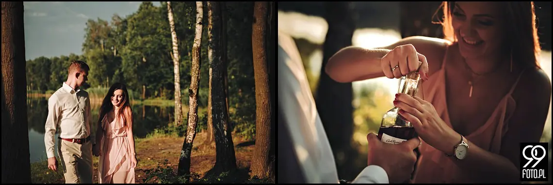 Sesja narzeczeńska w Krakowie, Nadwiślański Park Etnograficzny Wygiełzów, Zamek Lipowiec