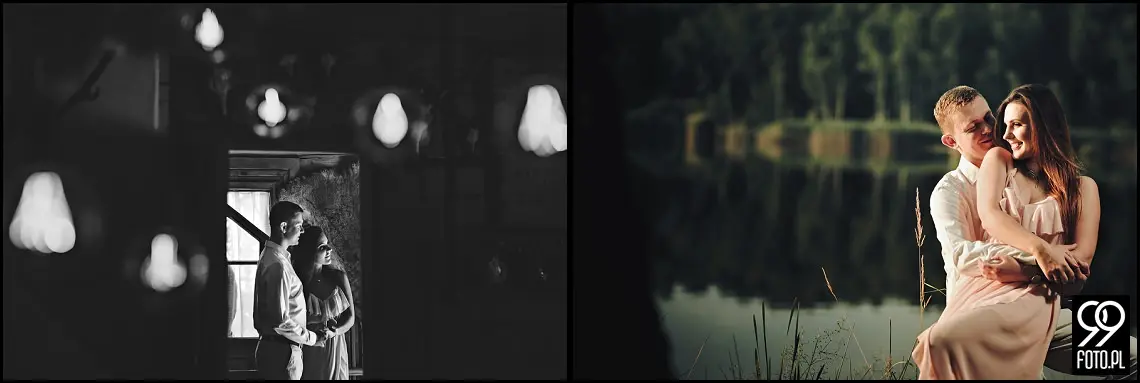 Sesja narzeczeńska w Krakowie, Nadwiślański Park Etnograficzny Wygiełzów, Zamek Lipowiec