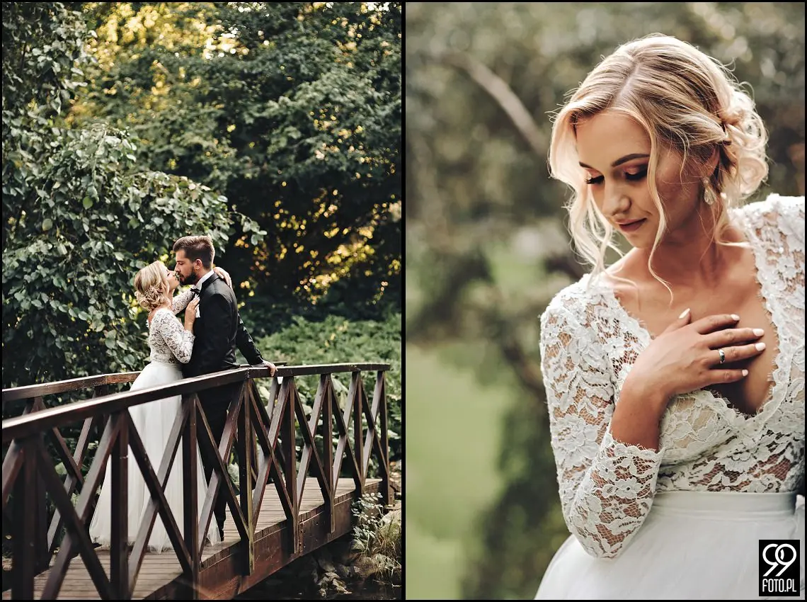 Ogród Botaniczny w Krakowie, ślubna sesja zdjęciowa Kraków, plener ślubny w dzień po ślubie