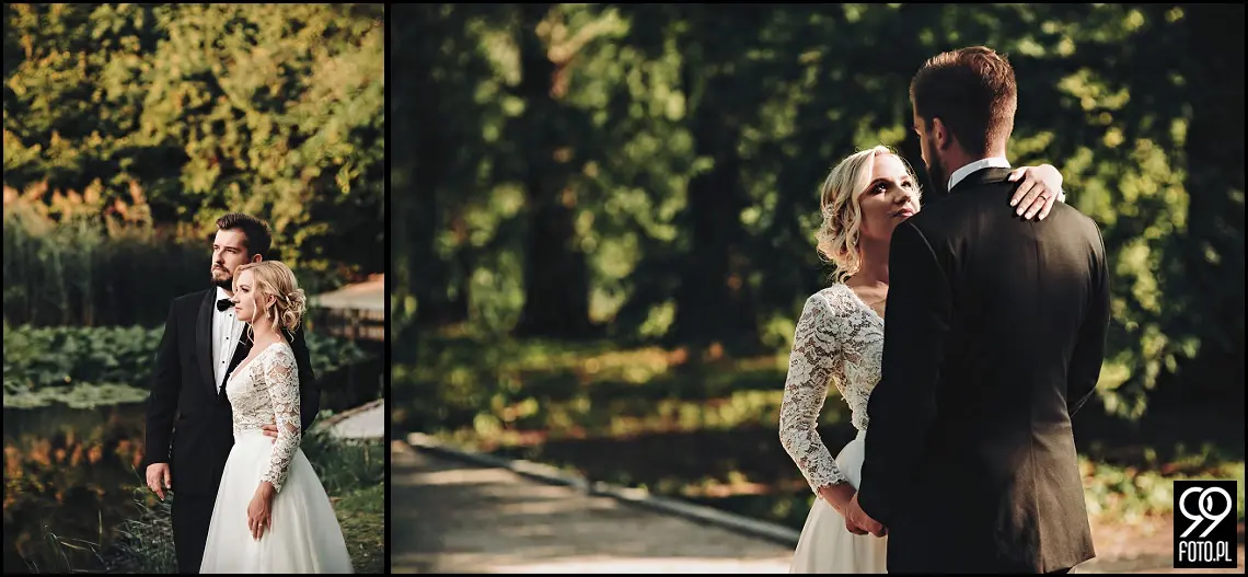 Ogród Botaniczny w Krakowie, ślubna sesja zdjęciowa Kraków, plener ślubny w dzień po ślubie