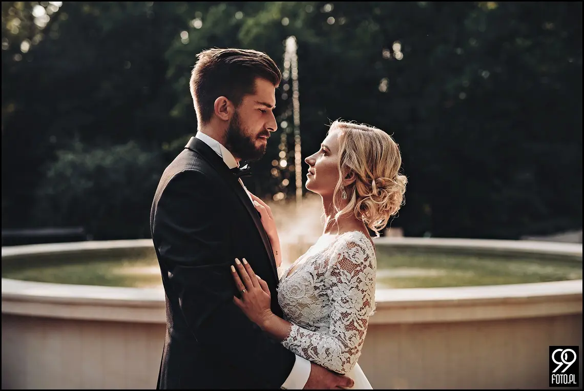 Ogród Botaniczny w Krakowie, ślubna sesja zdjęciowa Kraków, plener ślubny w dzień po ślubie