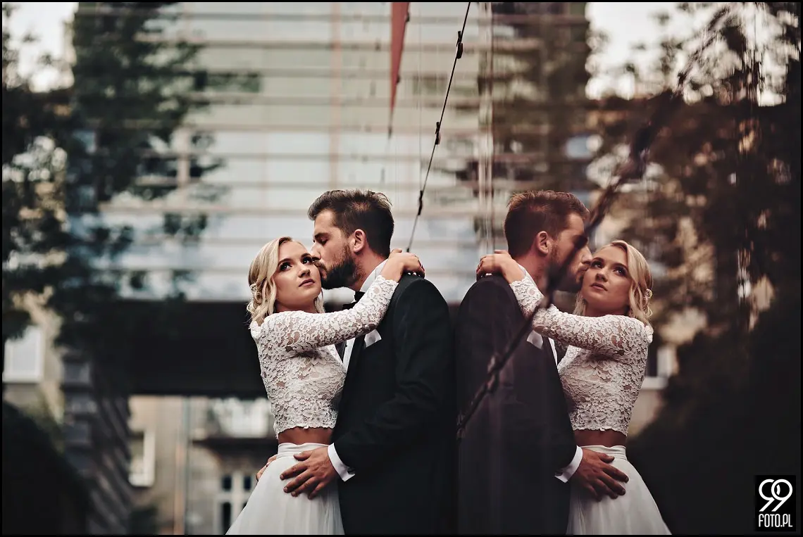 Ogród Botaniczny w Krakowie, ślubna sesja zdjęciowa Kraków, plener ślubny w dzień po ślubie