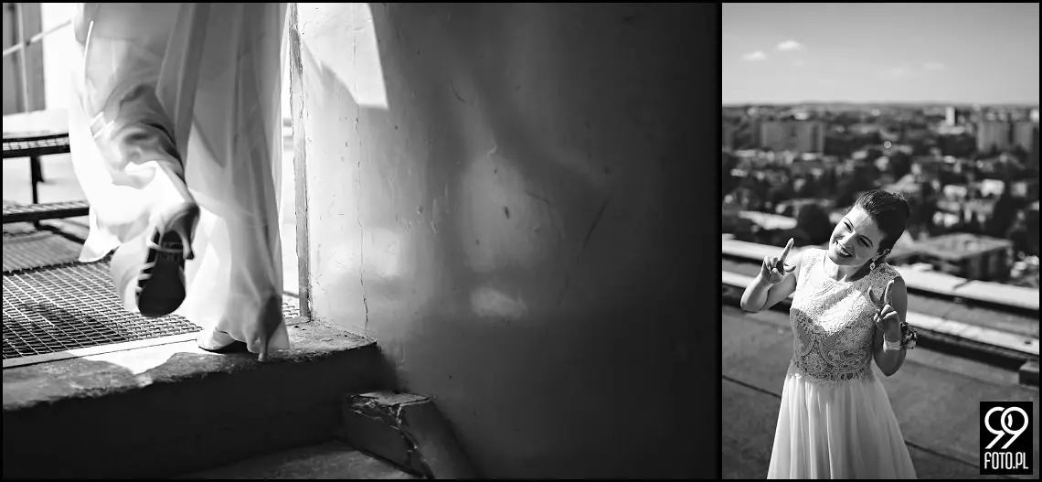 restauracja tiffany wola filipowska, fotograf na ślub krzeszowice, first look na dachu wieżowca