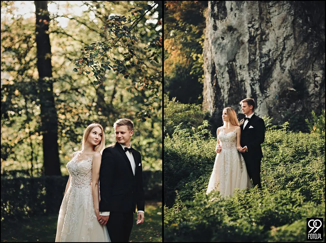 Sesja ślubna Zamek Pieskowa Skała, Zamek Korzkiew, miejsce na sesję plenerową w Krakowie