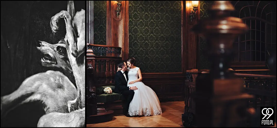 pałac goetzów okocimskich, plener ślubny pomysły, sesja ślubna kraków gdzie, sesja ślubna jesienią