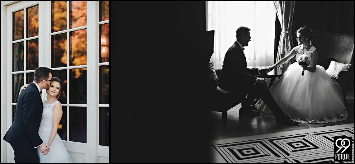 pałac goetzów okocimskich, plener ślubny pomysły, sesja ślubna kraków gdzie, sesja ślubna jesienią