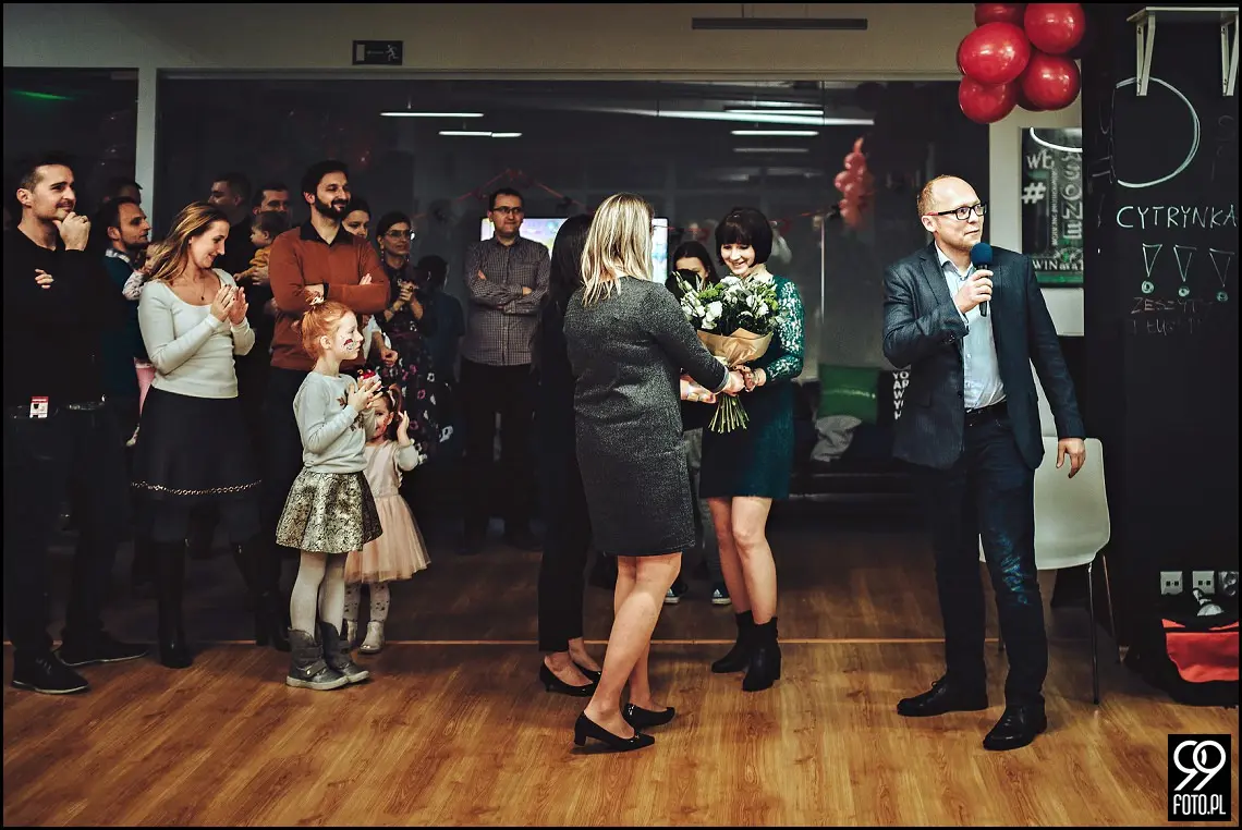 Fotograf na wigilię firmową w Krakowie, wigilia firmowa