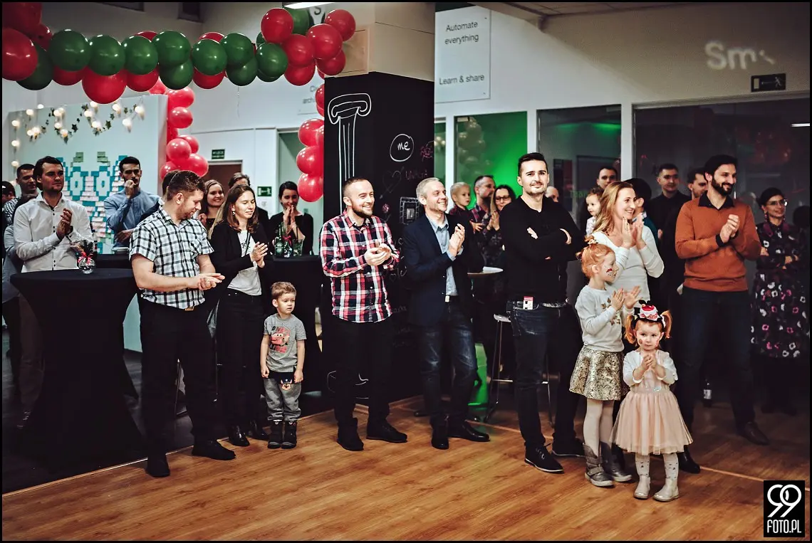 Fotograf na wigilię firmową w Krakowie, wigilia firmowa