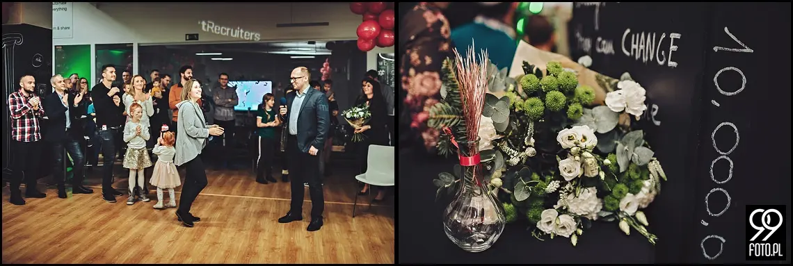 Fotograf na wigilię firmową w Krakowie, wigilia firmowa