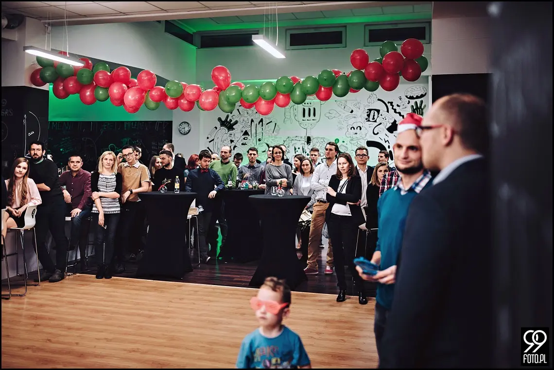 Fotograf na wigilię firmową w Krakowie, wigilia firmowa