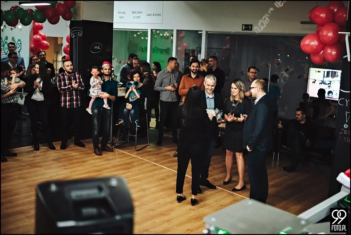 Fotograf na wigilię firmową w Krakowie, wigilia firmowa