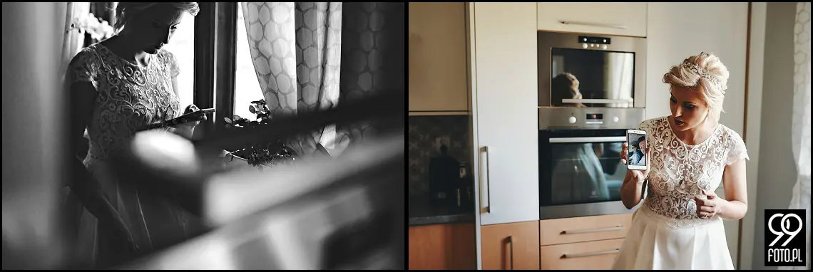 Reportaż ślubny sala weselna Babie Lato Gdów, dobry fotograf ślubny Biertowice