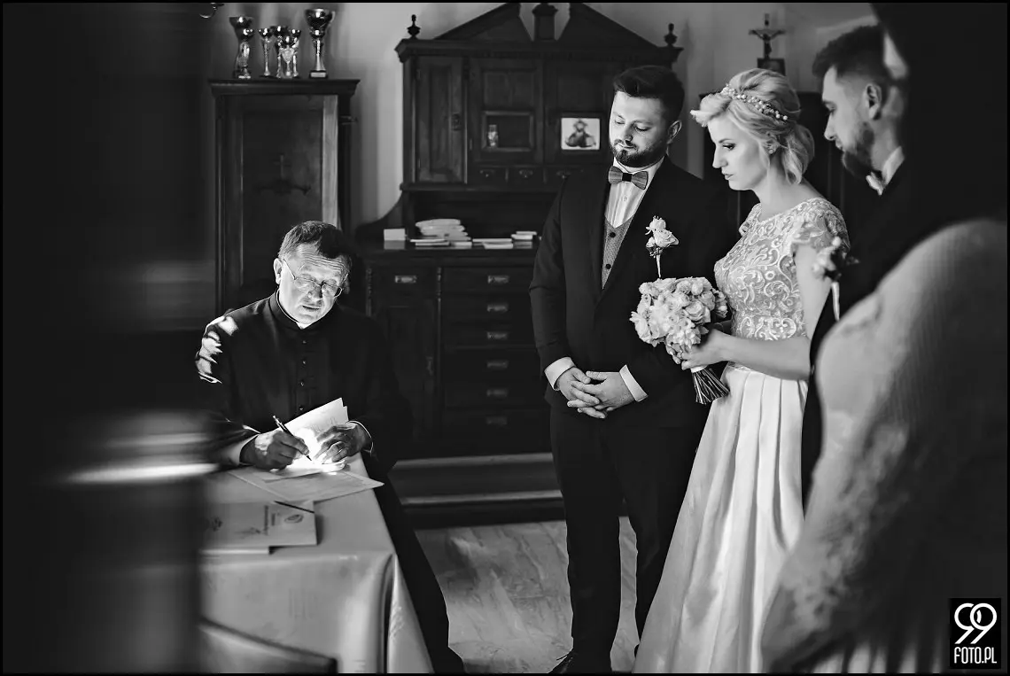 Reportaż ślubny sala weselna Babie Lato Gdów, dobry fotograf ślubny Biertowice