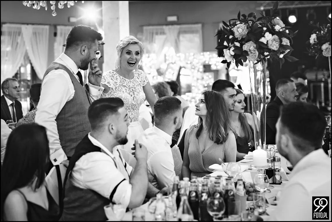 Reportaż ślubny sala weselna Babie Lato Gdów, dobry fotograf ślubny Biertowice
