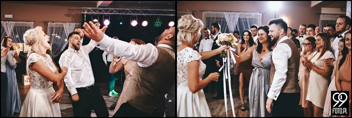 Reportaż ślubny sala weselna Babie Lato Gdów, dobry fotograf ślubny Biertowice