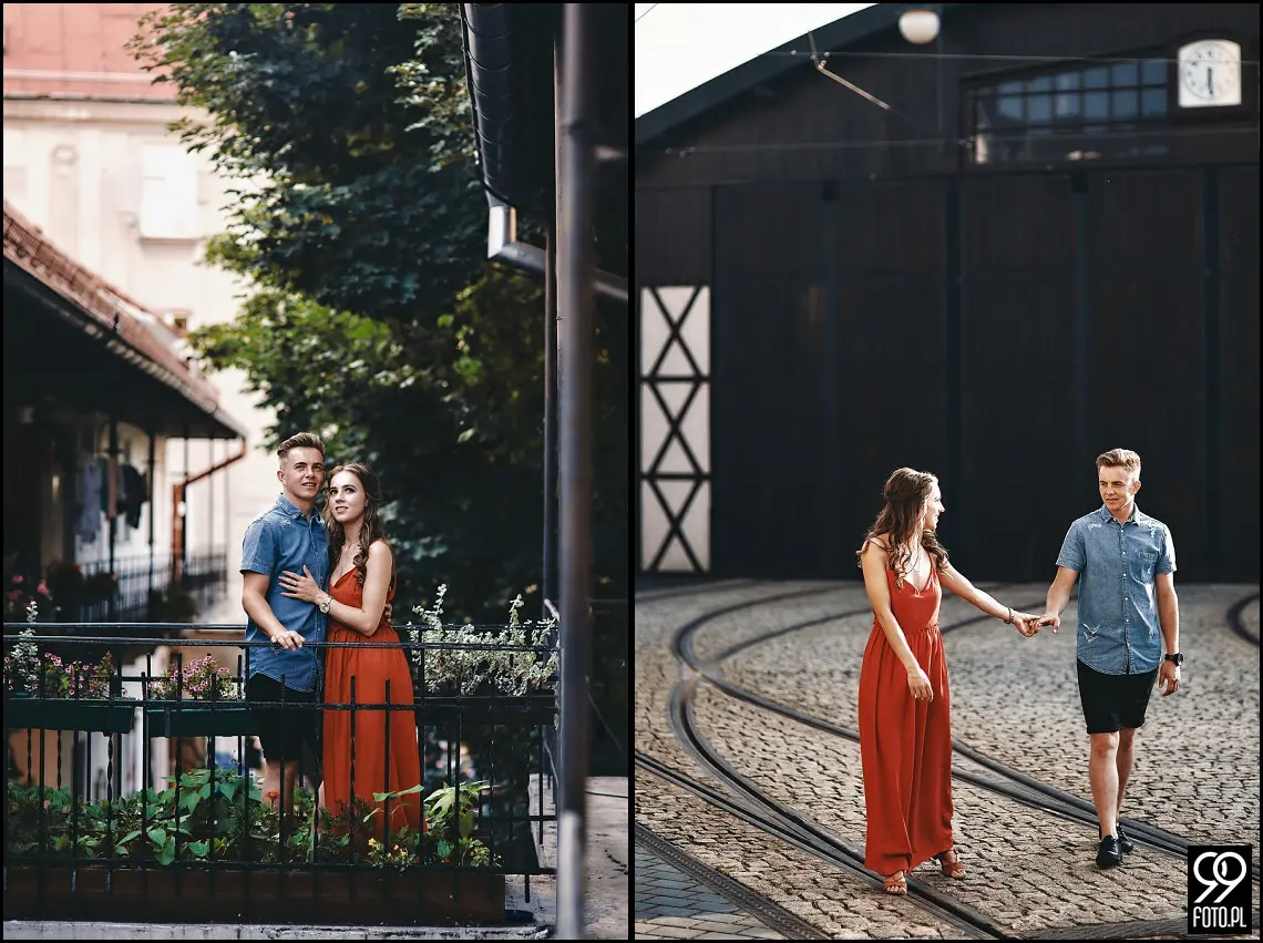 pomysł na sesję zdjęciową, ciekawe miejsca w krakowie, zdjęcia pary młodej w plenerze
