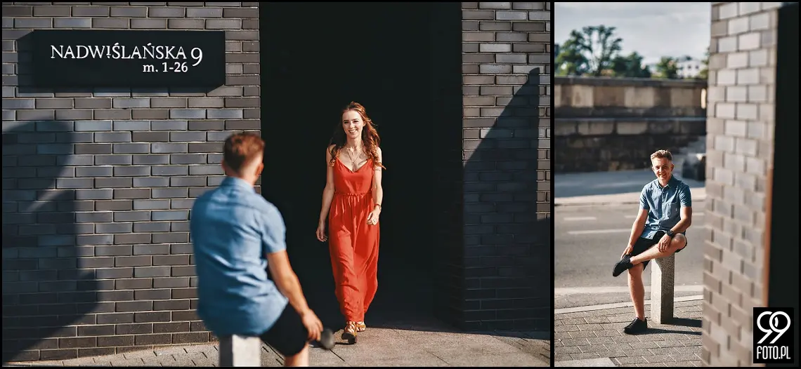 pomysł na sesję zdjęciową, ciekawe miejsca w krakowie, zdjęcia pary młodej w plenerze