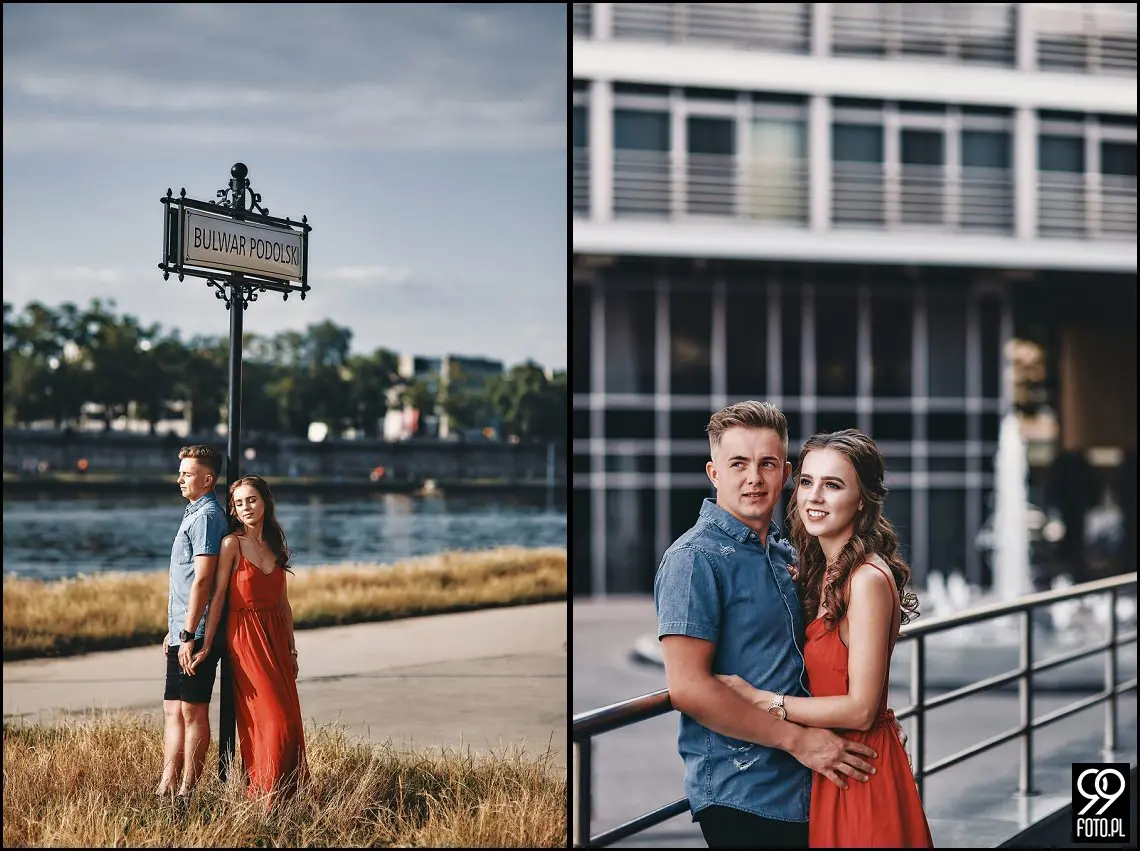pomysł na sesję zdjęciową, ciekawe miejsca w krakowie, zdjęcia pary młodej w plenerze