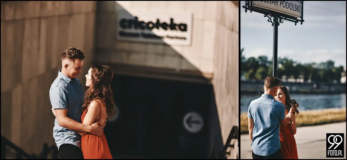 pomysł na sesję zdjęciową, ciekawe miejsca w krakowie, zdjęcia pary młodej w plenerze