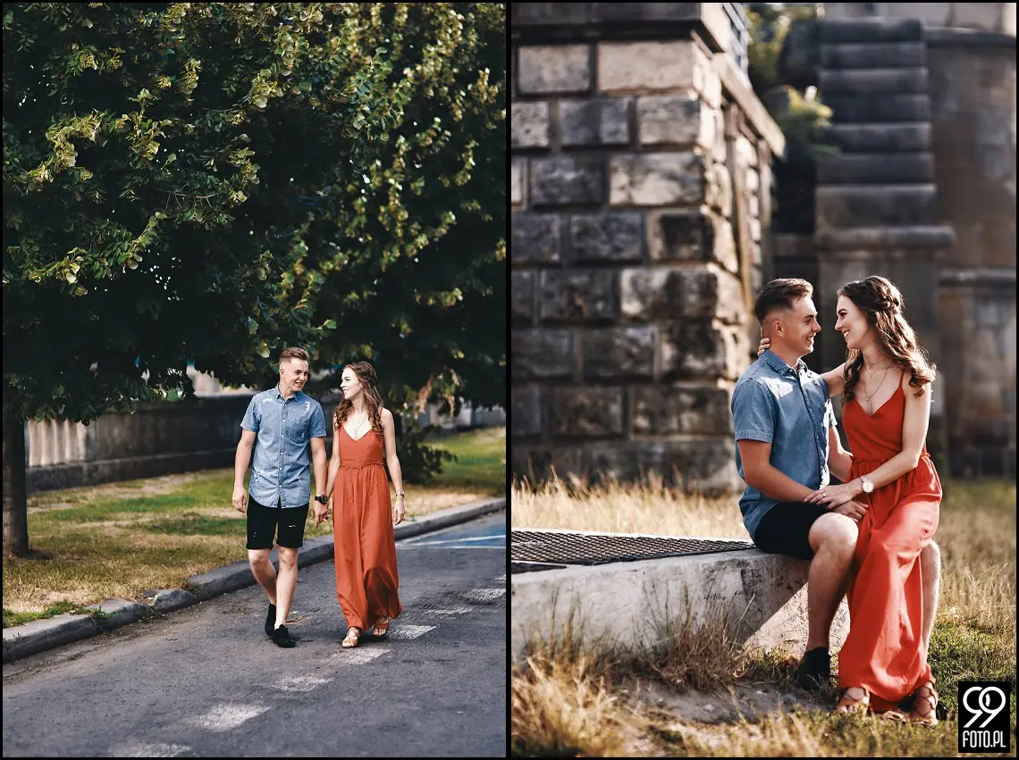 pomysł na sesję zdjęciową, ciekawe miejsca w krakowie, zdjęcia pary młodej w plenerze