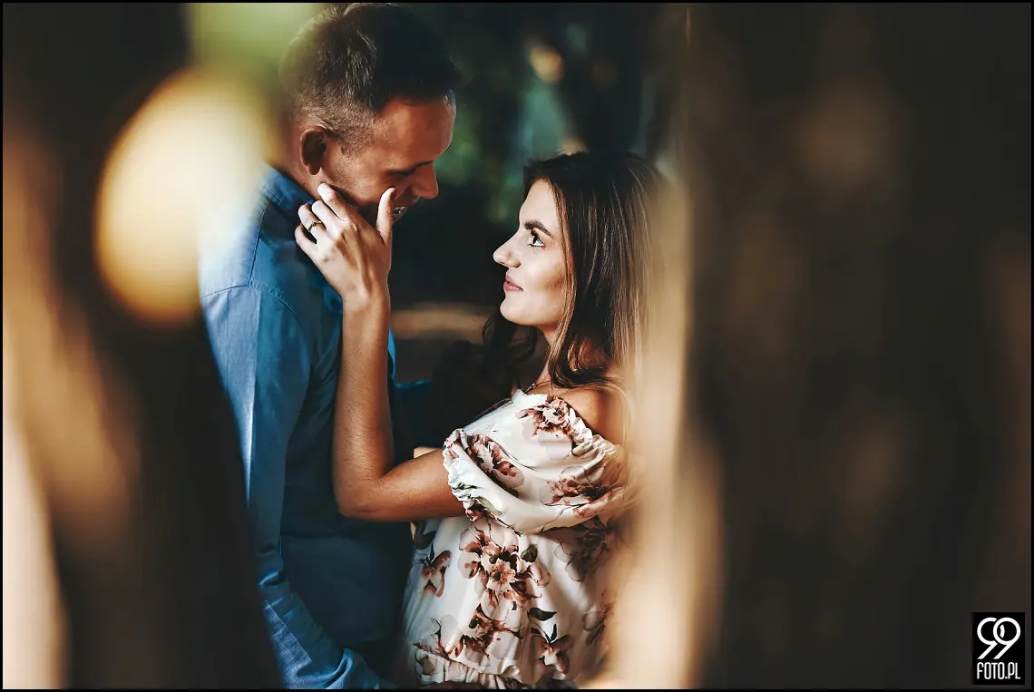 sesja narzeczeńska Kraków, Park Mogilany, Opactwo Benedyktynów Tyniec, Opactwo Tynieckie