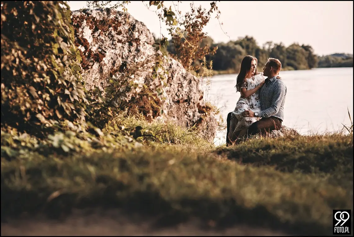 sesja narzeczeńska Kraków, Park Mogilany, Opactwo Benedyktynów Tyniec, Opactwo Tynieckie