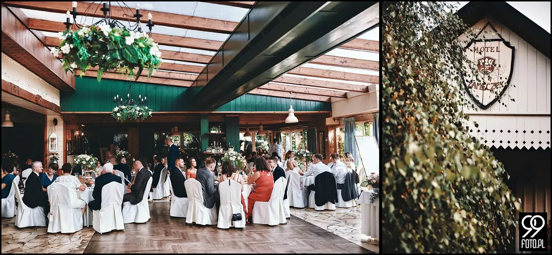 hotel zameczek książ wielki, ślubne iskierki miłości, fotograf na wesele Miechów