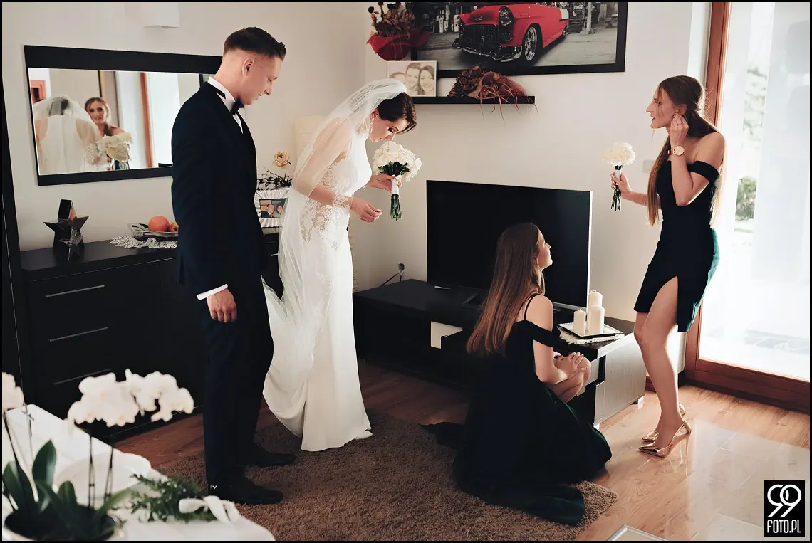 wesele glamour, ślub w stylu glamour, dworek fantazja skomielna biała