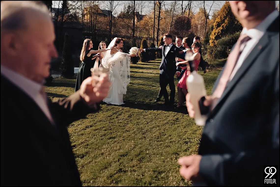 wesele glamour, ślub w stylu glamour, dworek fantazja skomielna biała