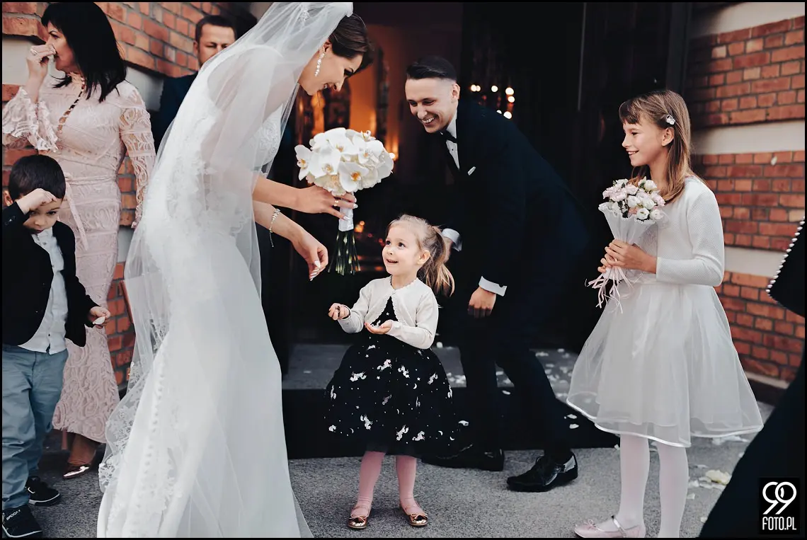 wesele glamour, ślub w stylu glamour, dworek fantazja skomielna biała