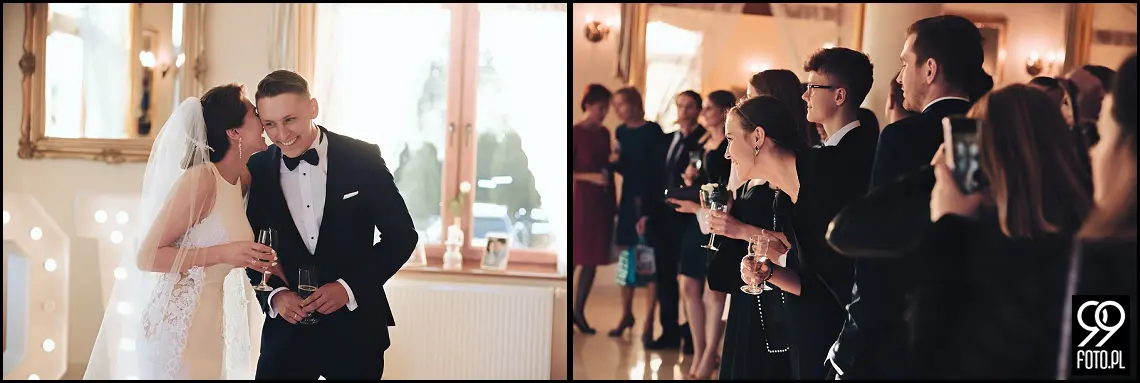 wesele glamour, ślub w stylu glamour, dworek fantazja skomielna biała