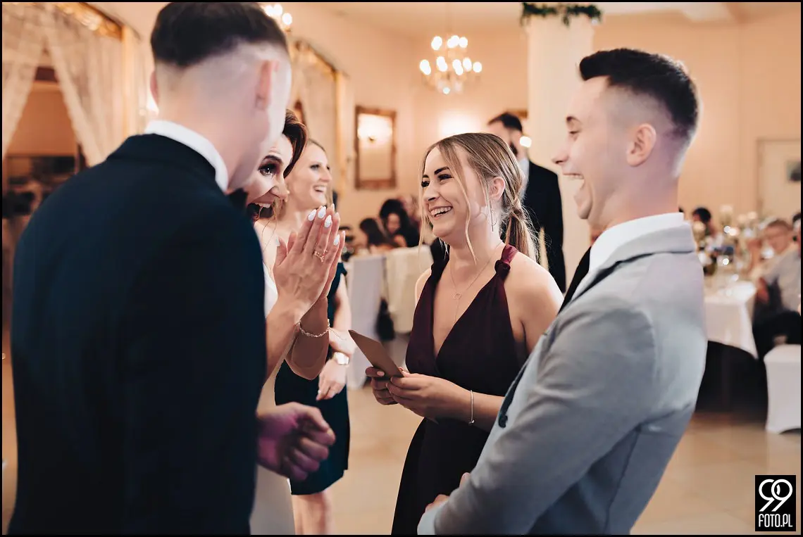 wesele glamour, ślub w stylu glamour, dworek fantazja skomielna biała