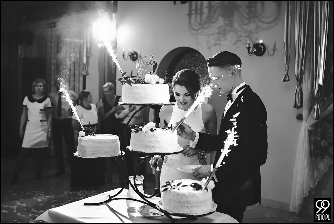 wesele glamour, ślub w stylu glamour, dworek fantazja skomielna biała