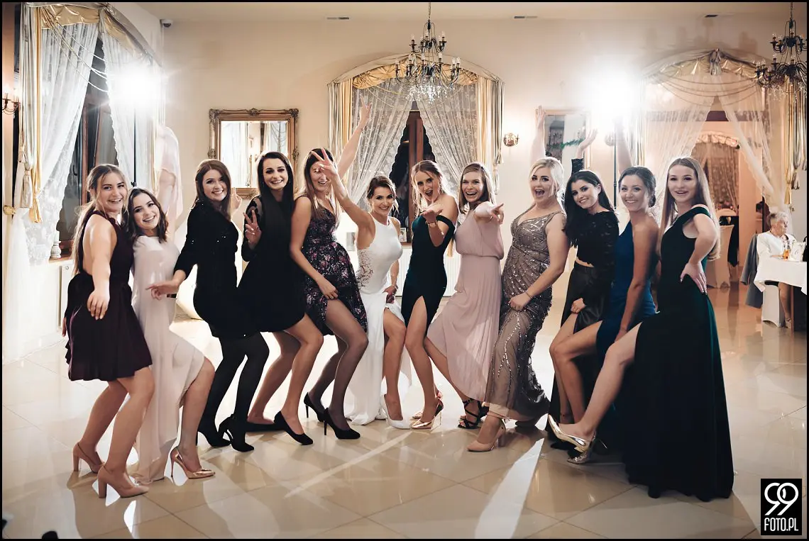 wesele glamour, ślub w stylu glamour, dworek fantazja skomielna biała