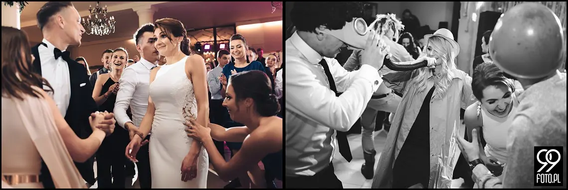 wesele glamour, ślub w stylu glamour, dworek fantazja skomielna biała