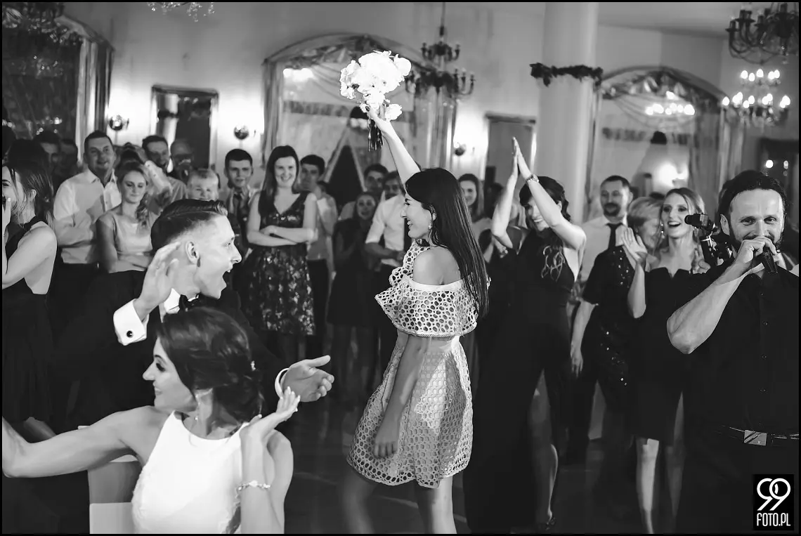 wesele glamour, ślub w stylu glamour, dworek fantazja skomielna biała