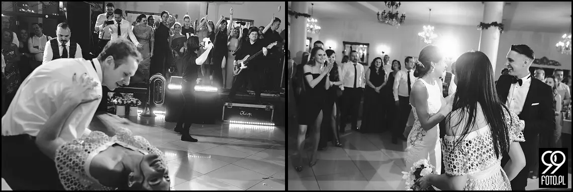 wesele glamour, ślub w stylu glamour, dworek fantazja skomielna biała