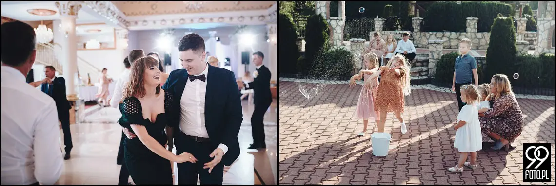 wesele w bystrej, ogród pełen lawendy klimontów, plener o zachodzie słońca