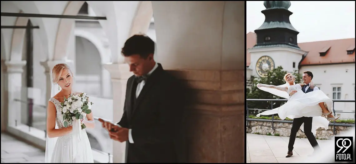 plener ślubny zamek pieskowa skała, sesja ślubna w zamku