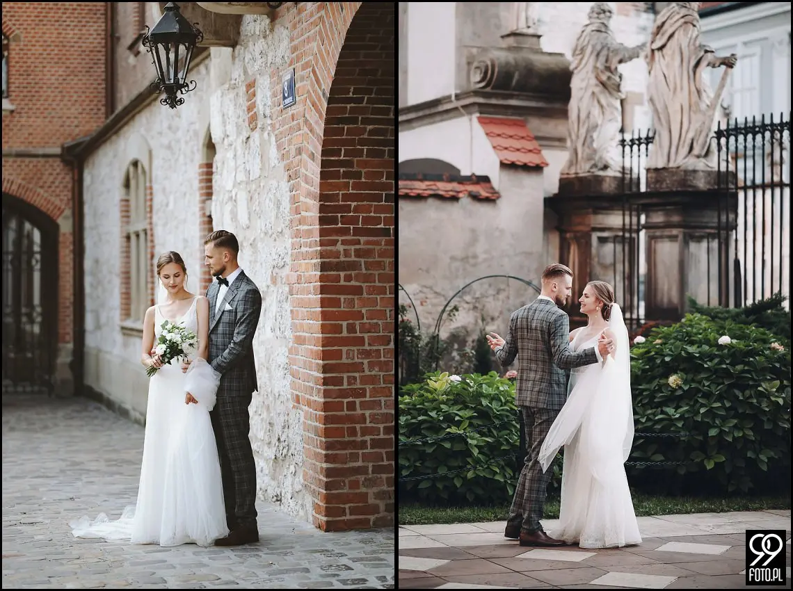 Sesja ślubna w Krakowie, Plener ślubny Sukiennice, Sky Bar Hotel Stary, Bulwary Wiślane